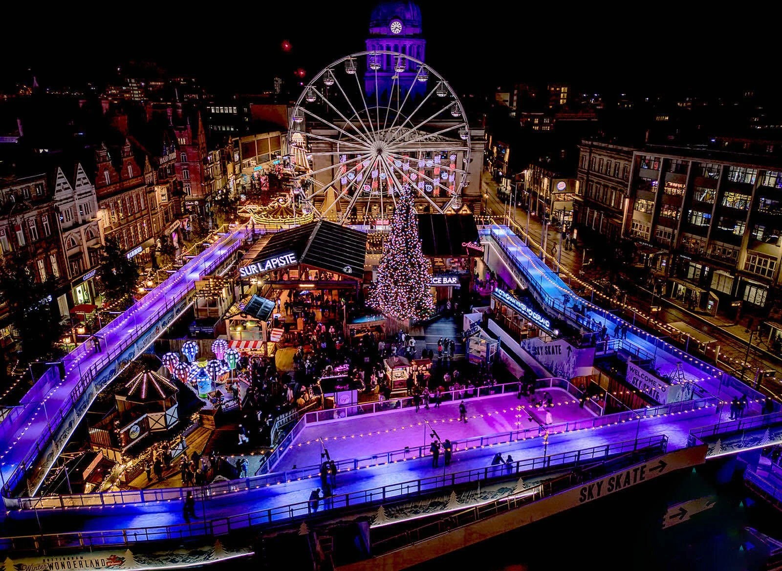 Nottingham Winter Wonderland Sky Skate